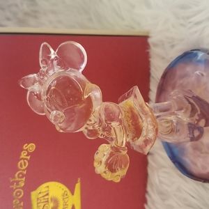 Disney Parks Minnie Mouse Glass Figurine by Arribas Brothers